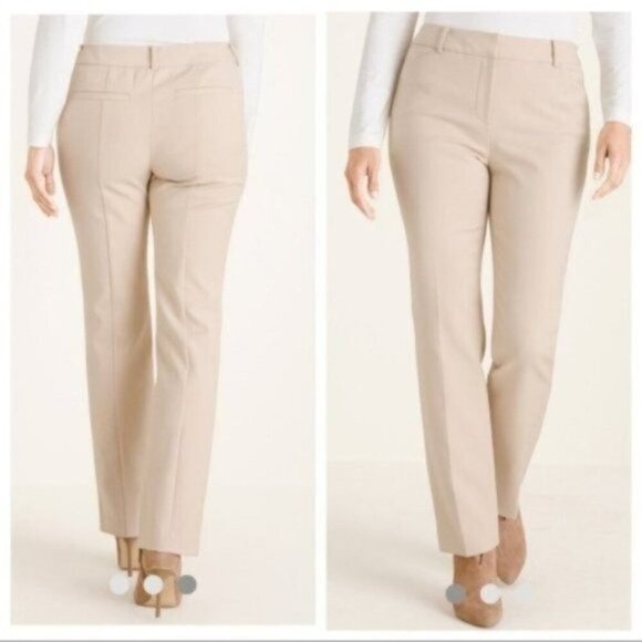 NWT Chico's So Slimming Straight-Leg Pants - Deep Burgundy - Picture 6 of 7